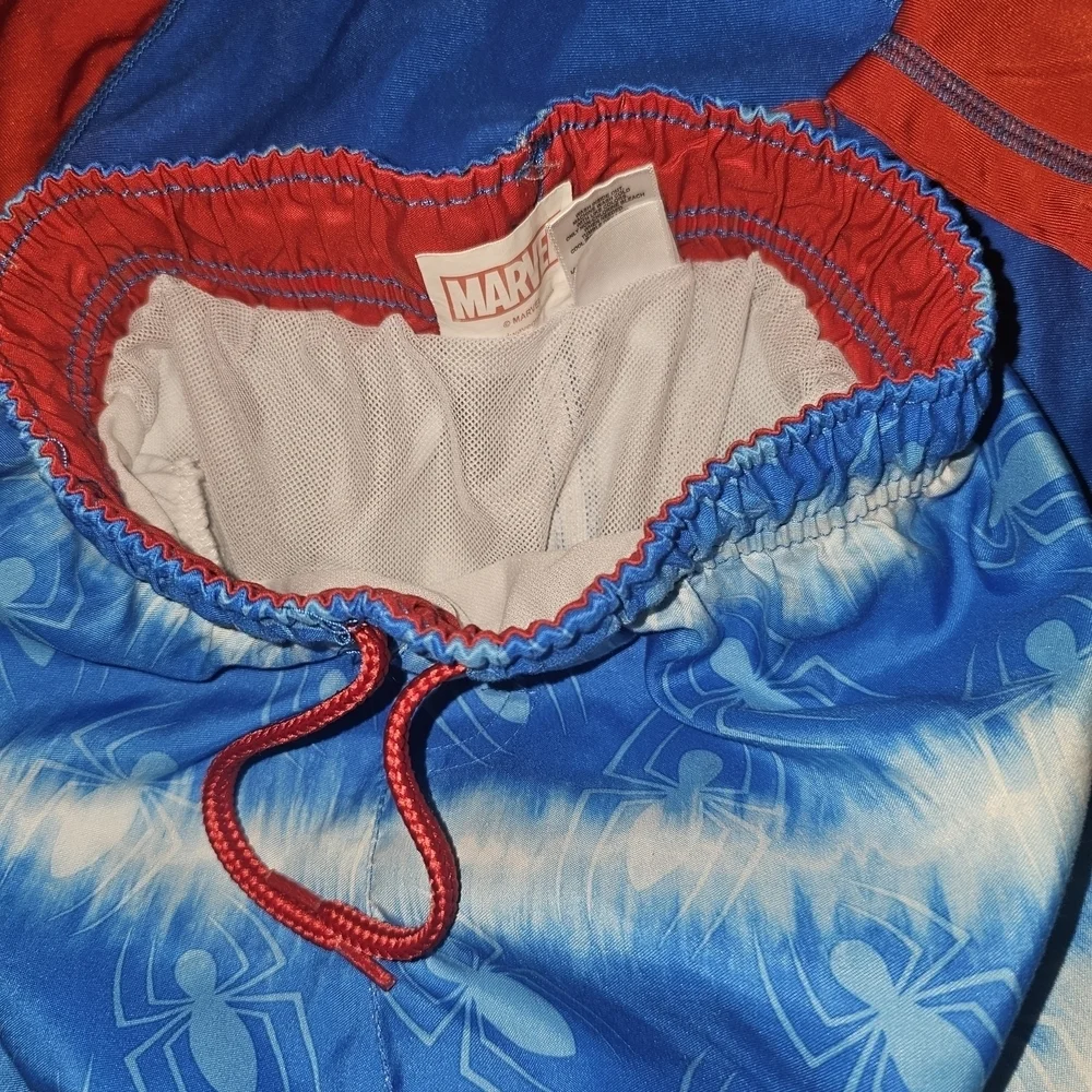 Spiderman Kids Swim Rashguard - Blue and Red